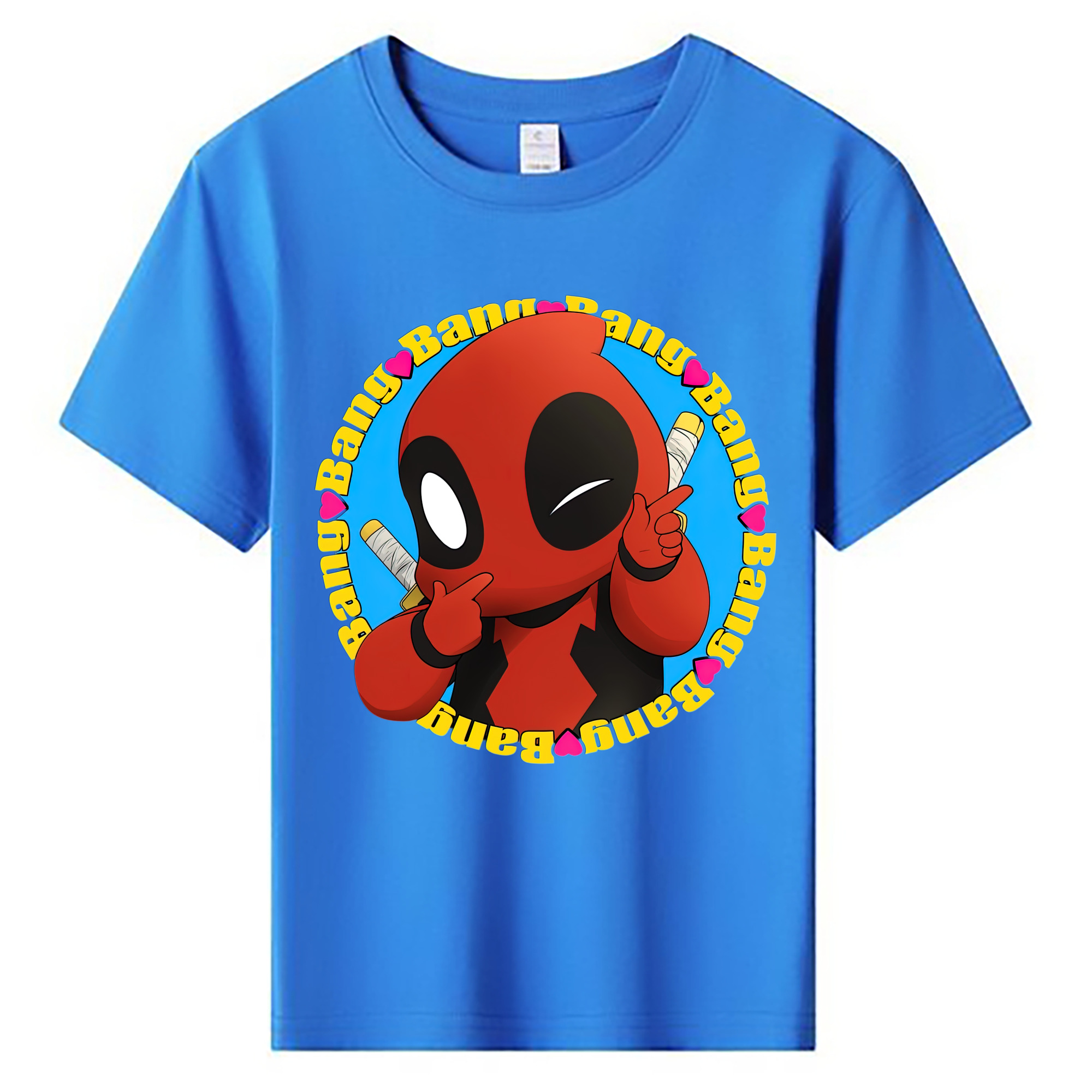 （画像用） Deadpool デッドプール 綿100％キッズTシャツ（フロントプリント）